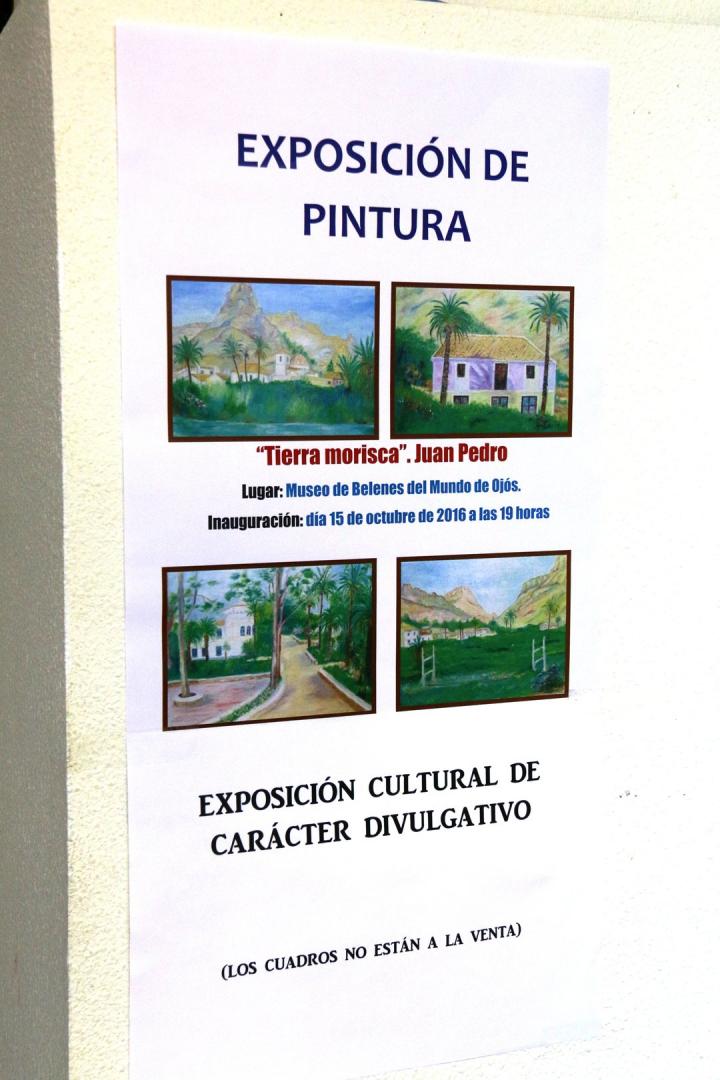 Exposición Tierra Morisca del Pintor Juan Pedro en El Museo de Los Belenes del Mundo de Ojós