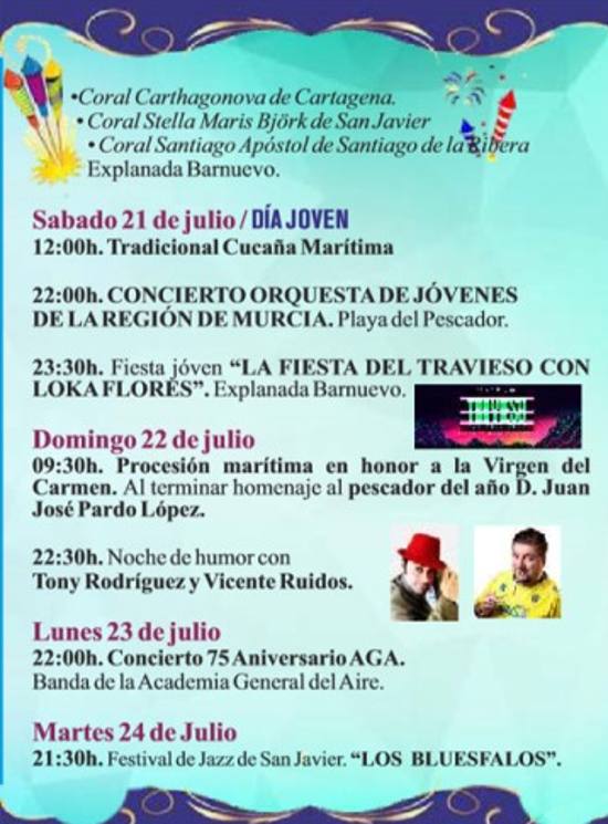 Programa Fiestas Santiago de la Ribera 2018-4
