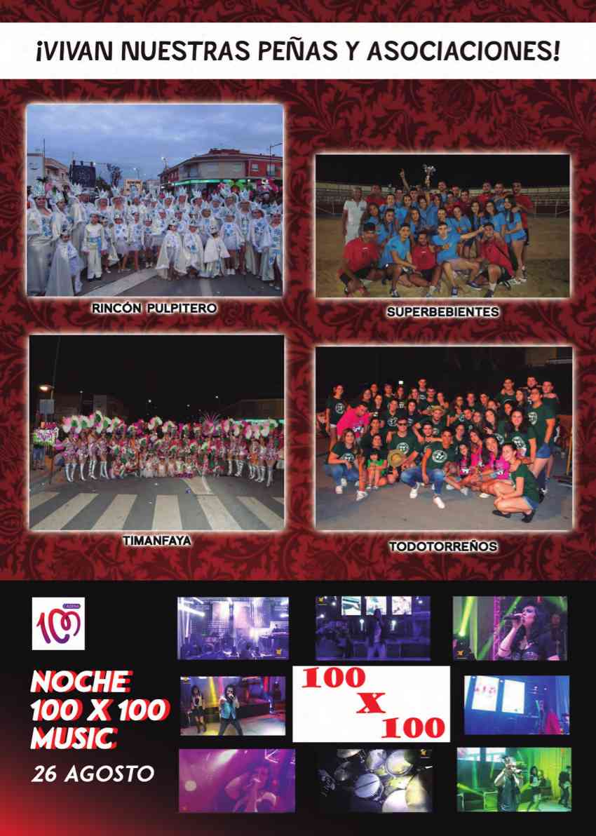 Noche 100X100 Music Fiestas de las Torres de Cotillas 2017