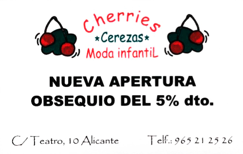 Cherries Cerezas Moda Infantil