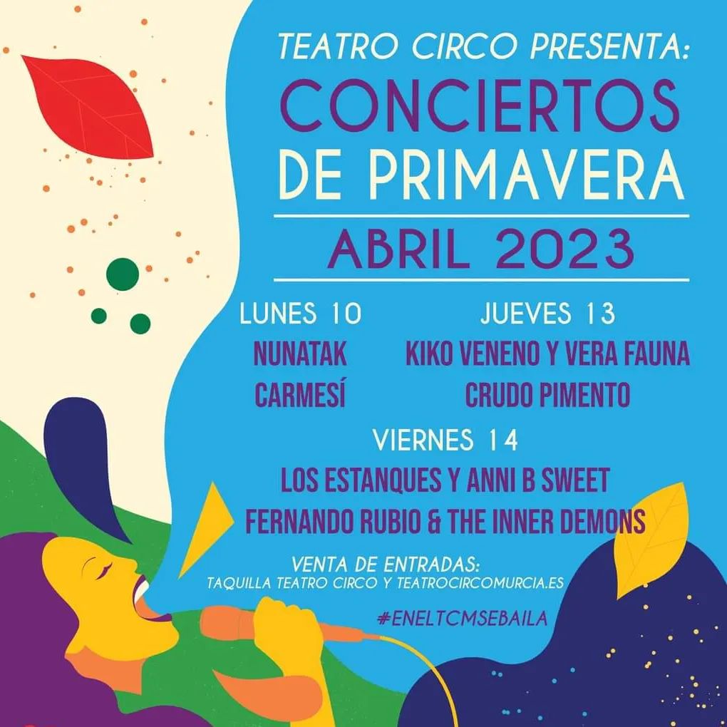 Programa Fiestas De Primavera Murcia 2023 Conciertos Fiestas de Primavera 2023 - La Guía W - La Guía Definitiva -  Encuentra lo que quieras, donde quieras